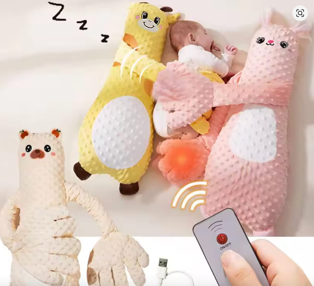 ALMOHADA CON MOVIMIENTOS ELECTRICOS PARA BEBÉ
